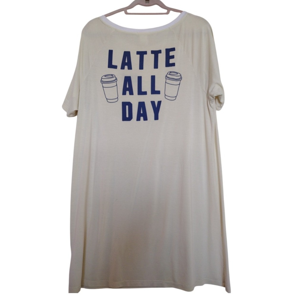 VICTORIAS‎ SECRET PINK Sleepwear Woman's M Yellow LATTE ALL DAY Logo Super Soft